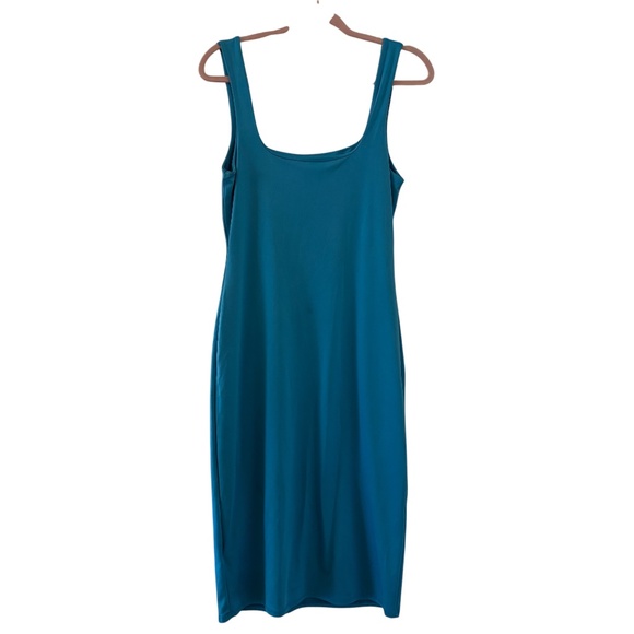 Sincerely Jules Bright Blue Bodycon Tank Midi Dress Women’s Size Large - Picture 3 of 7